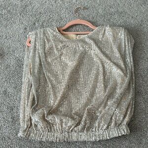 impeccable pig sequin top